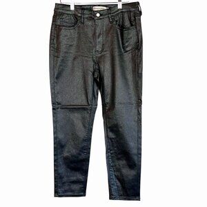 Rebecca Minkoff 10P Black Metallic Sparkly Petite Length Skinny Jeans NWOT's